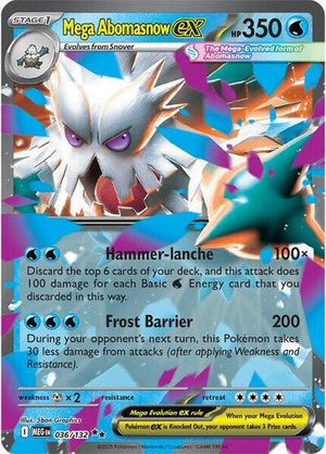 Pokemon TCG - ME01: Mega Evolution - Mega Abomasnow ex - 036/132 - Holofoil