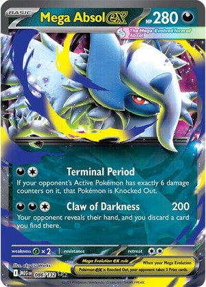 Pokemon TCG - ME01: Mega Evolution - Mega Absol ex - 086/132 - Holofoil