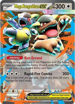 Pokemon TCG - ME01: Mega Evolution - Mega Kangaskhan ex - 104/132 - Holofoil