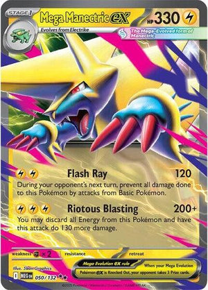 Pokemon TCG - ME01: Mega Evolution - Mega Manectric ex - 050/132 - Holofoil