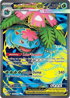 Pokemon TCG - ME01: Mega Evolution - Mega Venusaur ex - 155/132 - Holofoil