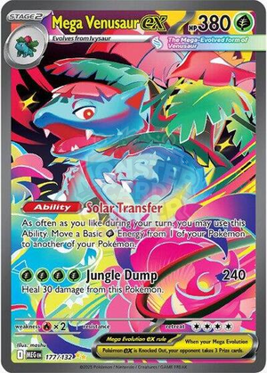 Pokemon TCG - ME01: Mega Evolution - Mega Venusaur ex - 177/132 - Holofoil