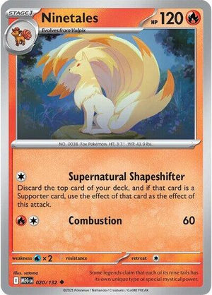 Pokemon TCG - ME01: Mega Evolution - Ninetales - 020/132