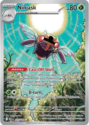 Pokemon TCG - ME01: Mega Evolution - Ninjask - 137/132 - Holofoil