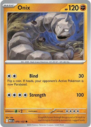 Pokemon TCG - ME01: Mega Evolution - Onix - 070/132