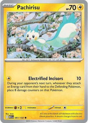 Pokemon TCG - ME01: Mega Evolution - Pachirisu - 051/132