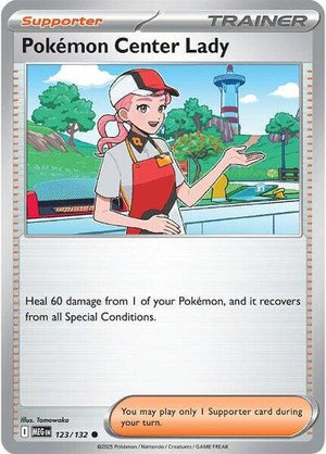 Pokemon TCG - ME01: Mega Evolution - Pokemon Center Lady - 123/132