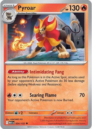 Pokemon TCG - ME01: Mega Evolution - Pyroar - 024/132