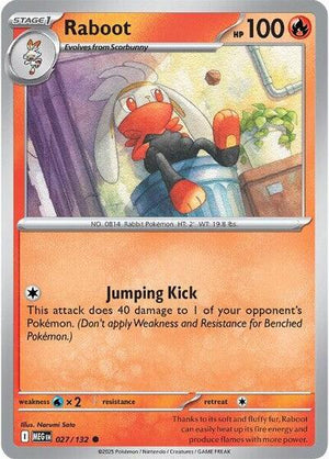 Pokemon TCG - ME01: Mega Evolution - Raboot - 027/132