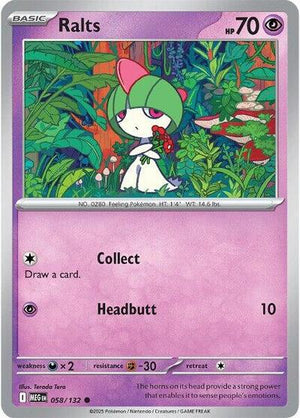Pokemon TCG - ME01: Mega Evolution - Ralts - 058/132