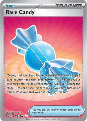 Pokemon TCG - ME01: Mega Evolution - Rare Candy - 175/132 - Holofoil