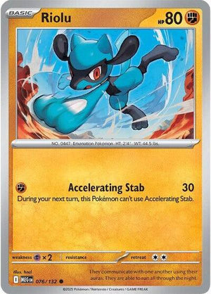Pokemon TCG - ME01: Mega Evolution - Riolu - 076/132