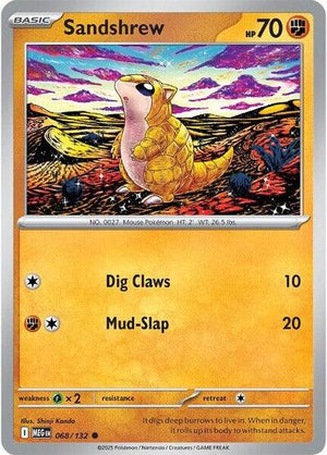 Pokemon TCG - ME01: Mega Evolution - Sandshrew - 068/132