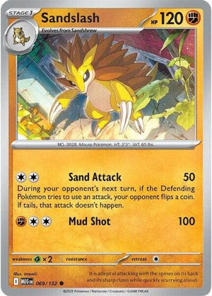 Pokemon TCG - ME01: Mega Evolution - Sandslash - 069/132