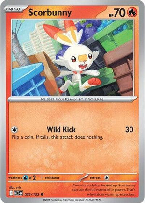 Pokemon TCG - ME01: Mega Evolution - Scorbunny - 026/132