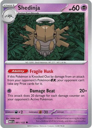 Pokemon TCG - ME01: Mega Evolution - Shedinja - 061/132