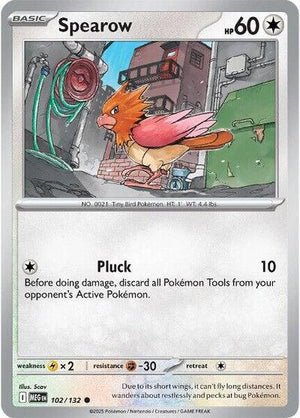 Pokemon TCG - ME01: Mega Evolution - Spearow - 102/132