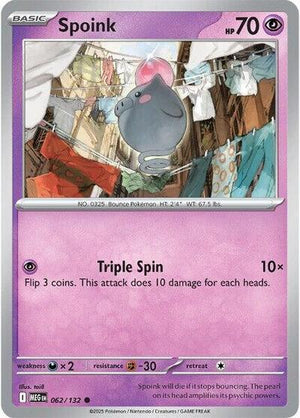 Pokemon TCG - ME01: Mega Evolution - Spoink - 062/132