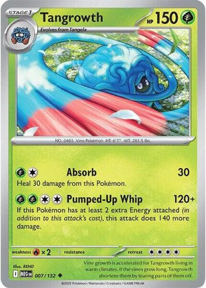 Pokemon TCG - ME01: Mega Evolution - Tangrowth - 007/132 - Reverse Holofoil