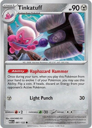 Pokemon TCG - ME01: Mega Evolution - Tinkatuff - 097/132