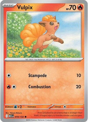 Pokemon TCG - ME01: Mega Evolution - Vulpix - 019/132