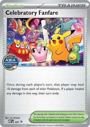 Pokemon TCG - ME: Mega Evolution Promo - Celebratory Fanfare - (Asia Championship Series 24-25) - MEP 028