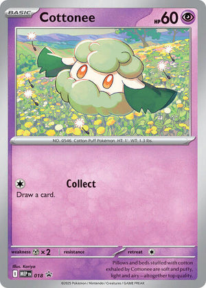 Pokemon TCG - ME: Mega Evolution Promo - Cottonee - (Cosmos Holo) - MEP 018