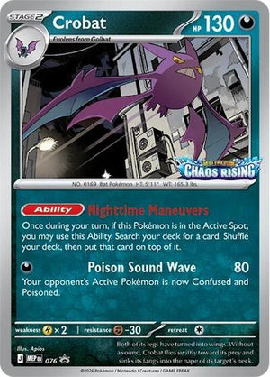 Pokemon TCG - ME: Mega Evolution Promo - Crobat - MEP 076