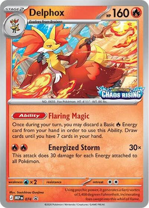 Pokemon TCG - ME: Mega Evolution Promo - Delphox - MEP 074