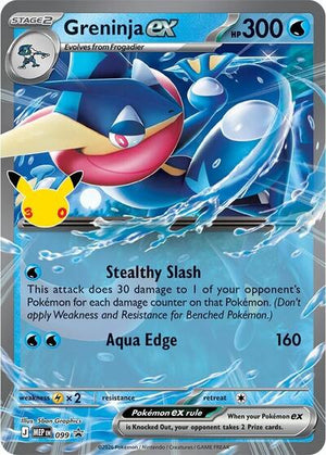 Pokemon TCG - ME: Mega Evolution Promo - Greninja ex - (30th Celebration) - MEP 099