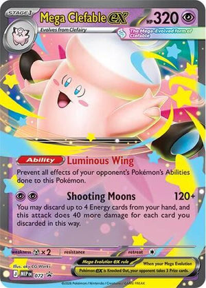 Pokemon TCG - ME: Mega Evolution Promo - Mega Clefable ex - MEP 072