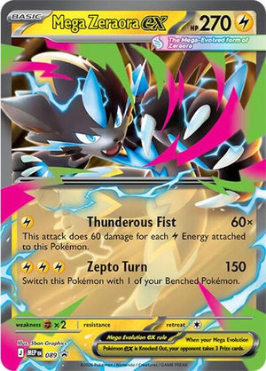 Pokemon TCG - ME: Mega Evolution Promo - Mega Zeraora ex - MEP 089