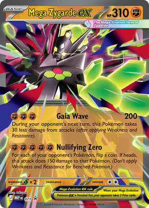 Pokemon TCG - ME: Mega Evolution Promo - Mega Zygarde ex - MEP 071