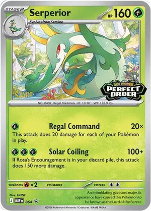 Pokemon TCG - ME: Mega Evolution Promo - Serperior - [Staff] - MEP 064