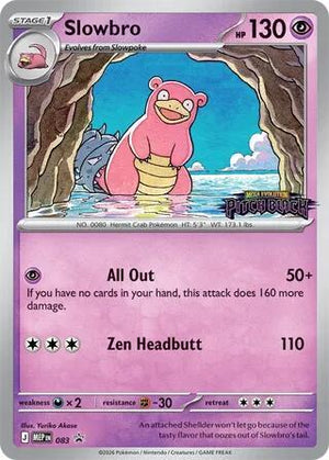 Pokemon TCG - ME: Mega Evolution Promo - Slowbro - (Pitch Black Stamped) - MEP 083