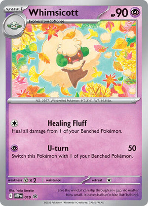 Pokemon TCG - ME: Mega Evolution Promo - Whimsicott - (Cosmos Holo) - MEP 019