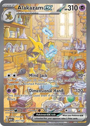 Pokemon TCG - SV: Scarlet & Violet 151 - Alakazam ex - 201/165 - Holofoil