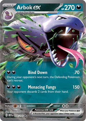 Pokemon TCG - SV: Scarlet & Violet 151 - Arbok ex - 024/165 - Holofoil