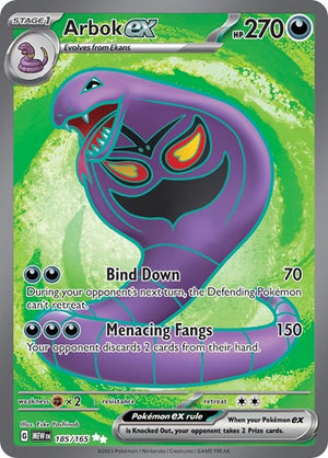 Pokemon TCG - SV: Scarlet & Violet 151 - Arbok ex - 185/165 - Holofoil