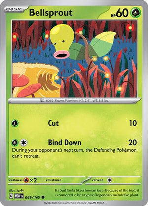 Pokemon TCG - SV: Scarlet & Violet 151 - Bellsprout - 069/165 - Reverse Holofoil