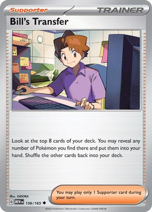 Pokemon TCG - SV: Scarlet & Violet 151 - Bill's Transfer - 156/165
