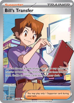Pokemon TCG - SV: Scarlet & Violet 151 - Bill's Transfer - 194/165 - Holofoil