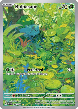 Pokemon TCG - SV: Scarlet & Violet 151 - Bulbasaur - 166/165 - Holofoil
