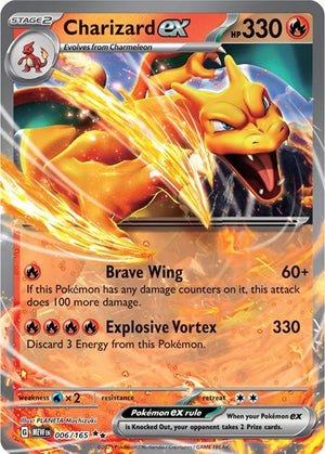 Pokemon TCG - SV: Scarlet & Violet 151 - Charizard ex - 006/165 - Holofoil