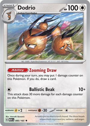 Pokemon TCG - SV: Scarlet & Violet 151 - Dodrio - 085/165 - Holofoil