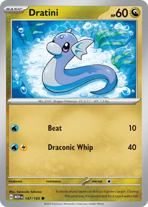 Pokemon TCG - SV: Scarlet & Violet 151 - Dratini - 147/165 - Reverse Holofoil