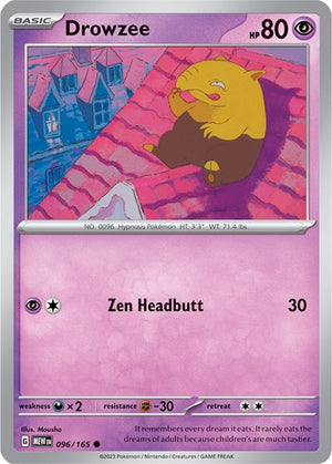 Pokemon TCG - SV: Scarlet & Violet 151 - Drowzee - 096/165