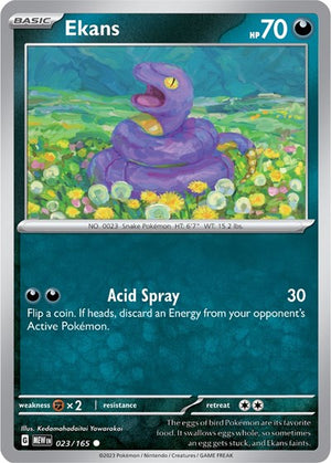 Pokemon TCG - SV: Scarlet & Violet 151 - Ekans - 023/165 - Reverse Holofoil