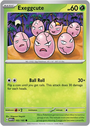 Pokemon TCG - SV: Scarlet & Violet 151 - Exeggcute - 102/165