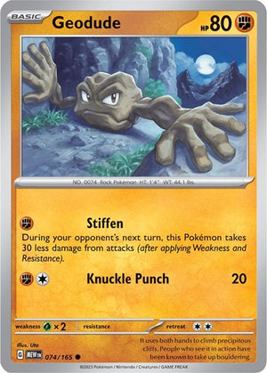 Pokemon TCG - SV: Scarlet & Violet 151 - Geodude - 074/165
